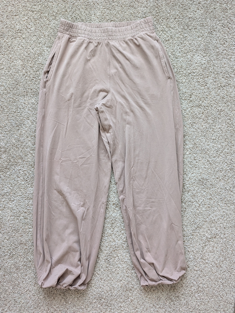 Free People Womens Taupe Hot Shot Crossover Athleisure Sweatpants Size Medium